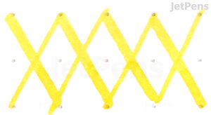 De Atramentis Document Yellow Ink - Water Dip Test - No Fading