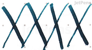 Noodler's Air Corp Blue Black Ink Writing Sample 