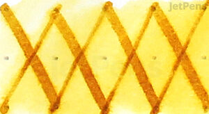 Noodler's Golden Brown Ink - Water Brush Test - Smearing