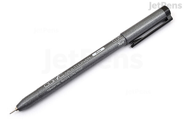 Uni Pin Fineliner Drawing Pen Set Dark Grey Ink Tone 0.1mm Pack of