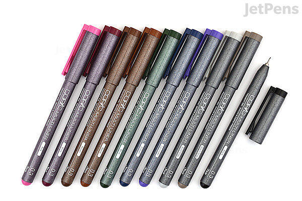 10-color Metallic Marker Pens