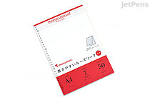 Maruman Loose Leaf Notepad - A4 - Easy to Write - 7 mm Rule - 30 Holes - 50 Sheets - MARUMAN L1100P