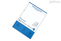 Maruman Loose Leaf Notepad - B5 - Easy to Write - 6 mm Rule - 26 Holes - 50 Sheets - MARUMAN L1201P