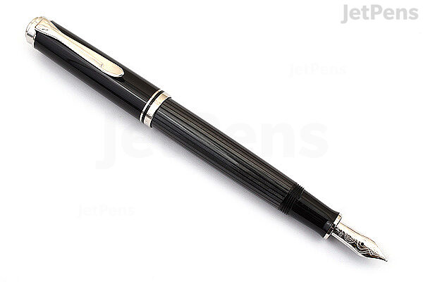 Plagen Justitie Assimilatie Pelikan Souveran Stresemann M405 Fountain Pen - Anthracite Black - Medium  Nib | JetPens