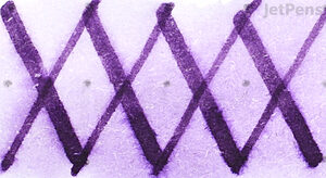 J. Herbin Améthyste de l'Oural Ink (Amethyst of the Ural Mountains) - Water Brush Test - Smearing