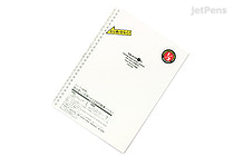 Lihit Lab Aqua Drops Twist Ring Notebook - Semi B5 - Lined - Milky White Clear - LIHIT LAB N-1608-1