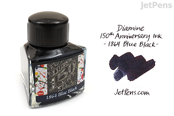 Diamine 1864 Blue Black Ink - 150th Anniversary - 40 ml Bottle ...