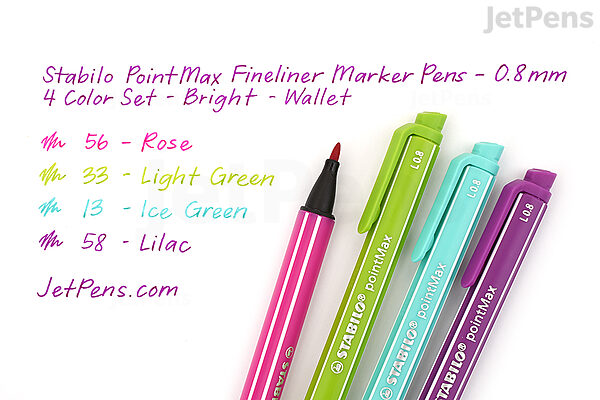 Stabilo pointMax Pens, Bright Set of 4