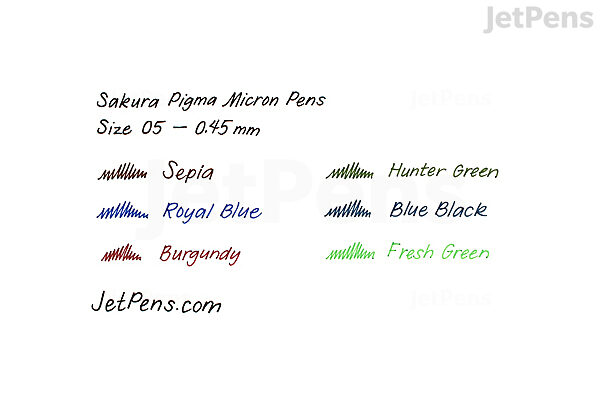 Sakura Pigma Micron Pen - Size 05 - 0.45 mm - Hunter Green