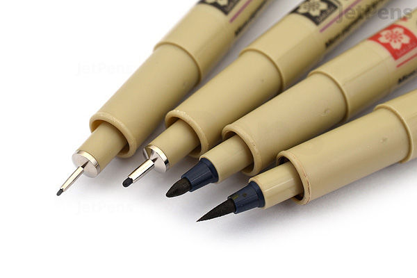 Bolígrafos Sakura Pigma Micron - Pack De 4, Tinta Permanente Negra, Archivable Y De Secado Rápido