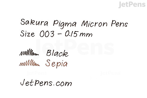 Sakura Pigma Micron Pen - Size 003 - 0.15 mm - Black