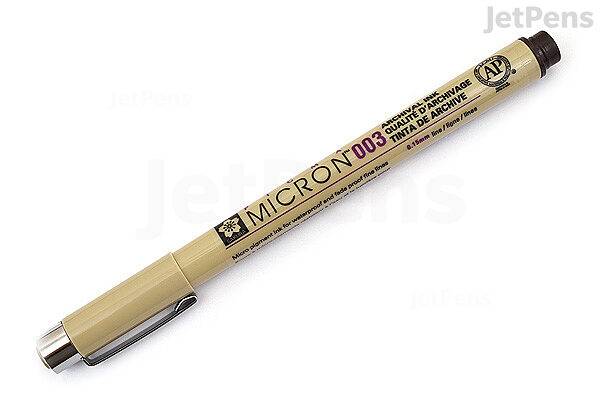 overalt Irreplaceable stemning Sakura Pigma Micron Pen - Size 003 - 0.15 mm - Sepia | JetPens