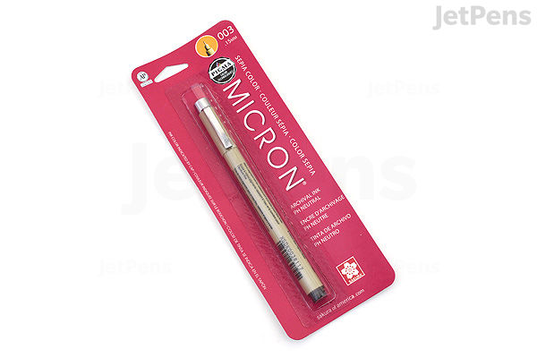 Sakura Pigma Micron Pen Size 003 mm Sepia JetPens