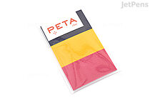 PCM Takeo Peta Clear Sticky Notes - Royal Blue / Lemon / Berry Pink - PCM TAKEO 1736906