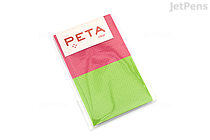 PCM Takeo Peta Clear Sticky Notes - Berry Pink / Spring Green - PCM TAKEO 1736916