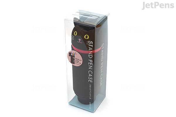 Lihit Lab Smart Fit Punilabo Stand Pen Case Black Cat Lihit Lab Smart Fit Punilabo Stand Pen Case Black Cat