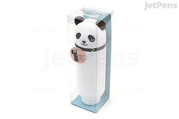 Panda Pencil Case for Girls Boys, 3D EVA Cute Pencil Pouch Large Capacity  Pen Box Set with 2 PCS 8 Color Pen+Sticky Note, Anti-Shock Pencil Holder  for