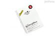 Lihit Lab Aqua Drops Twist Ring Notebook - A5 - Lined - Milky White Clear