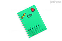 Lihit Lab Aqua Drops Twist Ring Notebook - A5 - Lined - Green - LIHIT LAB N-1658-7