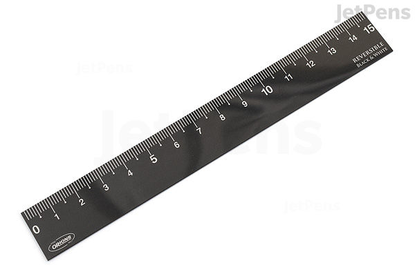 Orion's Ruler Kyoei Orions Reversible Color Ruler - 15 cm - Black/White | JetPens