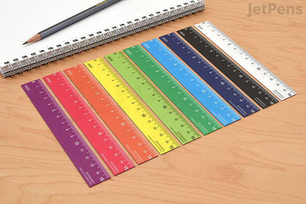 Parrot Ruler Kyoei Orions Reversible Color Ruler - 15 cm - Parrot Green / Canary ...