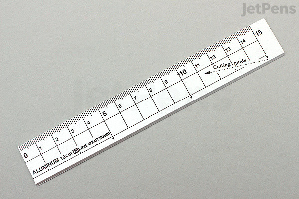 Kutsuwa HiLiNE Aluminum Ruler - 15 cm - Silver | JetPens