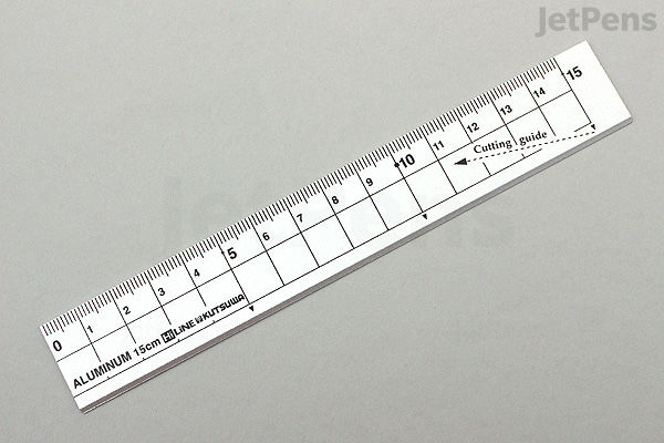 Kutsuwa HiLiNE Aluminum Ruler - 15 cm - Silver | JetPens