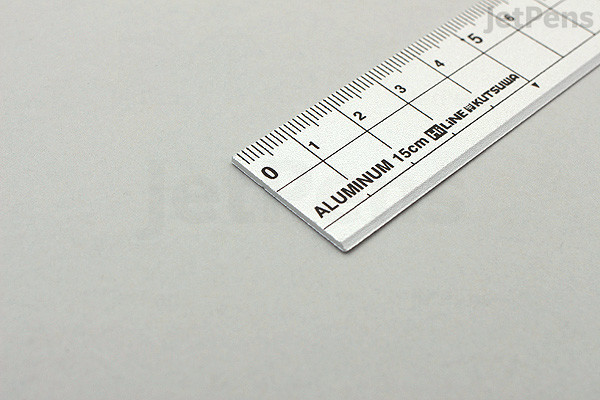 Kutsuwa HiLiNE Aluminum Ruler - 15 cm - Silver | JetPens