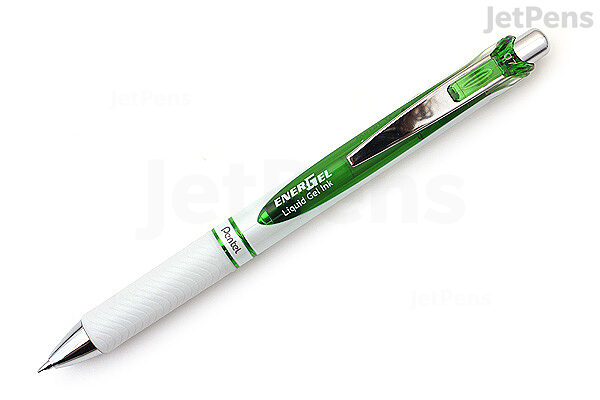 Pentel EnerGel Pearl Gel Pen - Conical - 0.7 mm - Lime Green