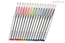 Uni Style Fit Single Color Slim Gel Pen - 0.5 mm - 16 Color Bundle - JETPENS UNI UMN13905 BUNDLE