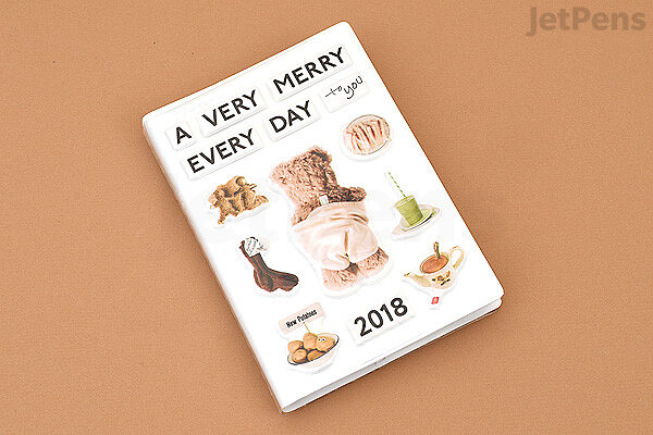 Hobonichi A6 Techo Planner Cover Set A Very Merry Every Day To You Stickers 18 January Start Jetpens