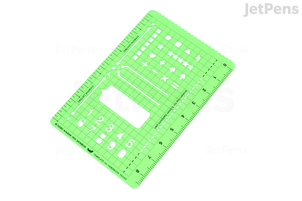 A5 Hobonichi Stencil, Ruler, and Pencil Board Bundle for the Techo