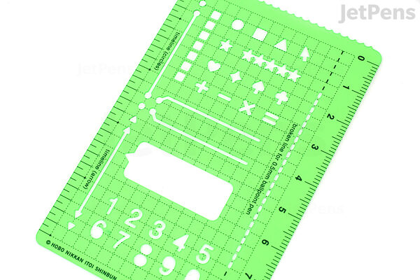 Hobonichi Mini Stencil Ruler (5 Designs) — Stickerrific