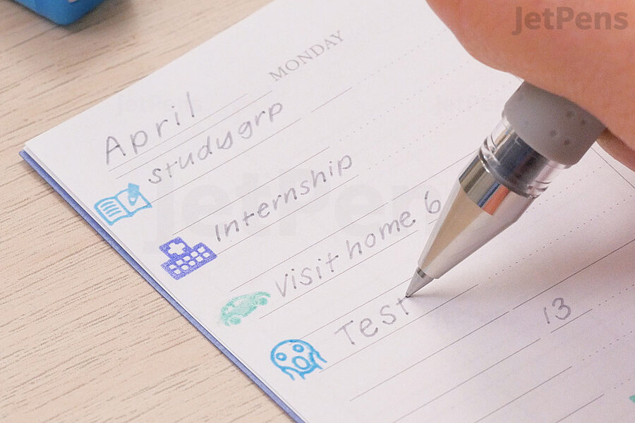 Use visual cues such as stamps to help you recognize tasks quickly.