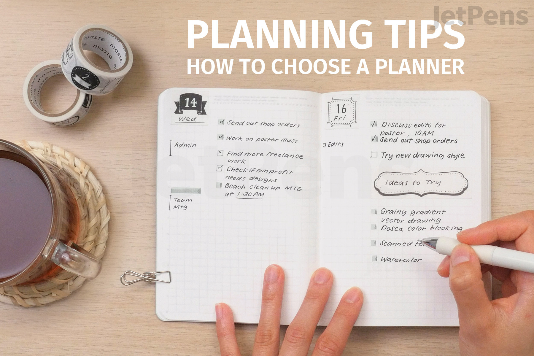 Planner Guide Planning Tips Strategies Jetpens