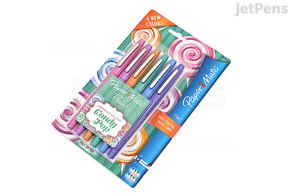 haak Overname Snazzy Paper Mate Flair Felt Tip Pen - Medium Point - Candy Pop - 6 Color Set - Limited  Edition | JetPens