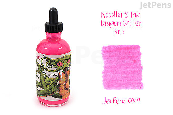 Noodlers Ink 4.5 Ounce Dragon Catfish Pink