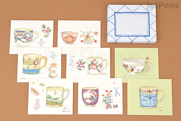 A teacup collection notes 20 different notecards and envelopes