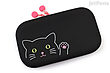 Lihit Lab Smart Fit PuniLabo Zipper Pouch - Black Cat