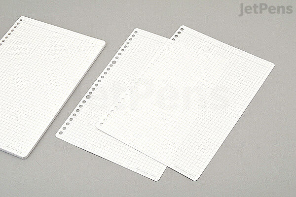 kokuyo campus loose leaf paper sarasara b5 graph 26 holes 50 sheets jetpens