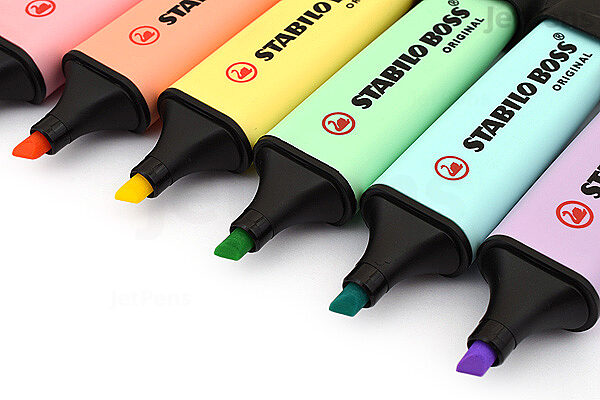 Stabilo Pack 6 Colours Cake Decorating Markers Fluorescent Highlighter  Pastel
