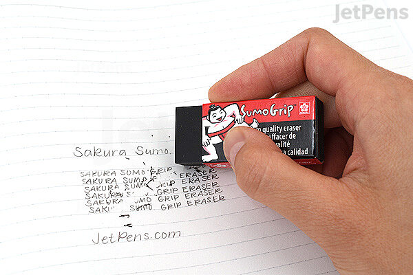 Sakura SumoGrip Block Eraser - Microporous Erasers for School, Drawing, and  Writing - Black Color - Large Size B300