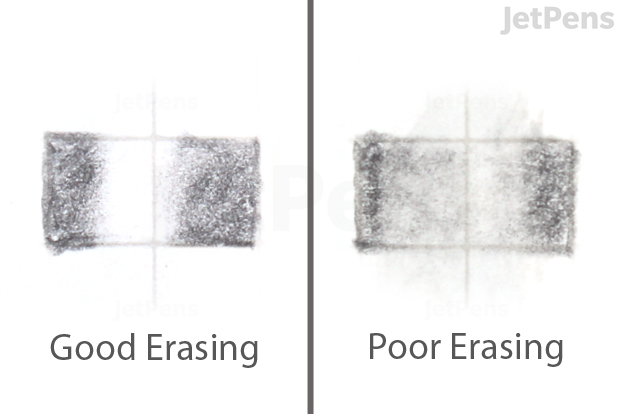 Look for erasers that remove graphite cleanly.