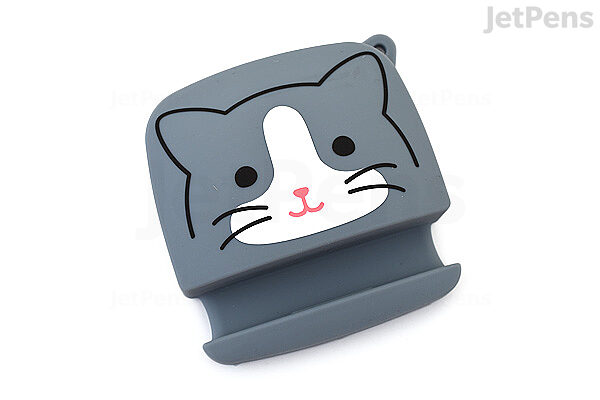 Lihit Lab Smart Fit PuniLabo Earphone Holder - Gray Cat | JetPens