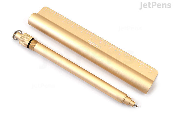 Gold Ruler Pen Meister by Point Pen in Ruler - Gold | JetPens