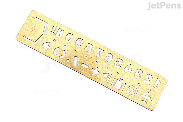 Bullet journal TRACKER STENCILS - Set of 3 - Brass Metal Stencils