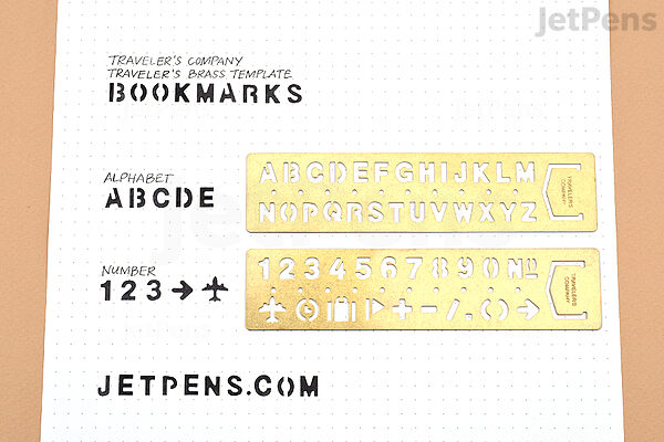 Planning Metal Stencil Bookmark