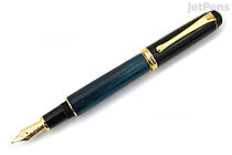 Kuretake Yumeginga Dream Galaxy Antler Fountain Pen - Ancient Indigo - Medium Nib - KURETAKE DBA140-4