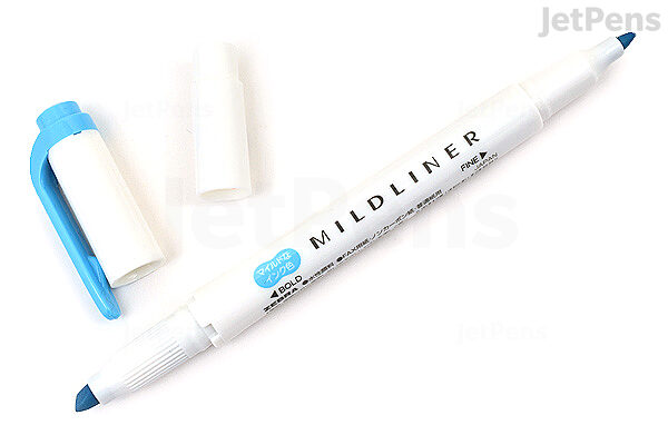 Zebra Mildliner Double Sided Highlighter Fine Bold Mild Cyan Jetpens Zebra Mildliner Double Sided Highlighter Fine Bold Mild Cyan Jetpens