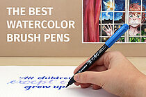 Pilot Fude-Makase Color Brush Pen - Extra Fine - Black | JetPens